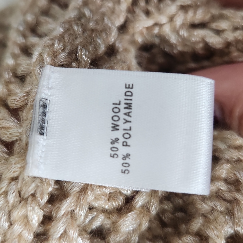 St. John Tan Open-Front Cardigan Size Large - Picture 4 of 7